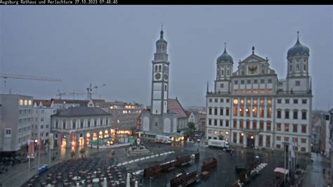 webcam augsburg|Webcam Augsburg Rathausplatz, Augsburg, 494m